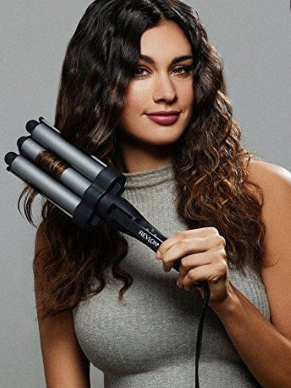 Revlon Silver and Black Triple Barrel Waver